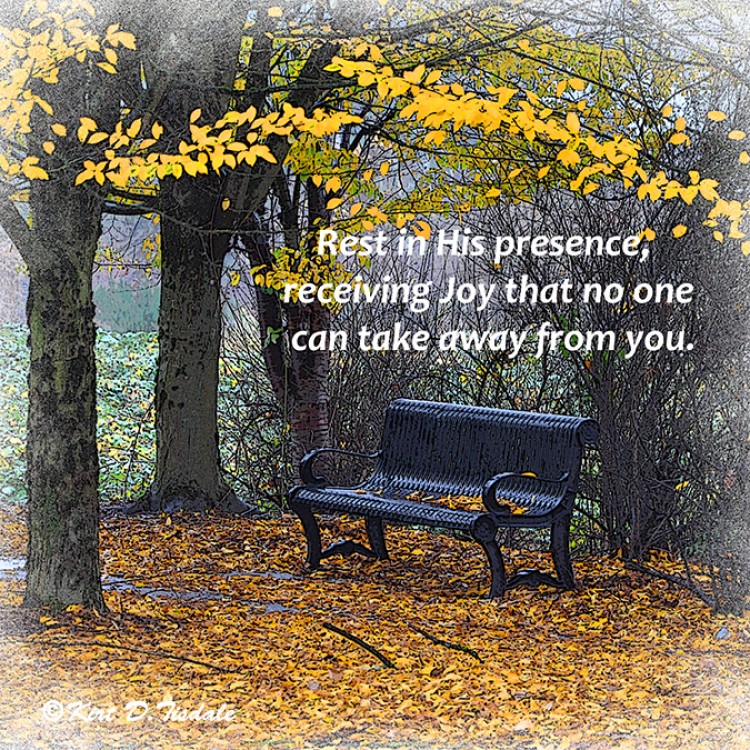 Rest In His Presence - Fall Bench Rest In His Presence - Fall Bench